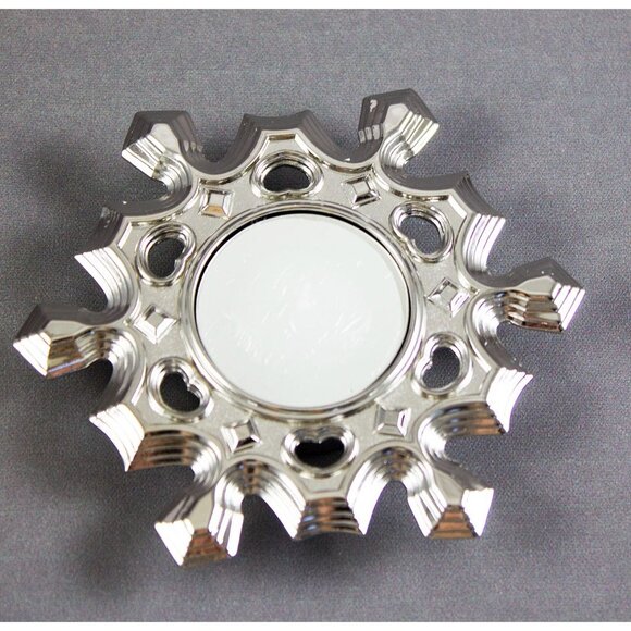 Lenox Silverplated Snowflake Votive Candle Holder Set of 2 American By Design - Picture 5 of 10